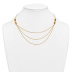 Gold-Plated Sterling Silver Polished Open Link Chain Necklace, 18 in