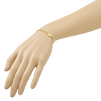 Gold-Plated Sterling Silver Polished Link Bracelet, 8 in
