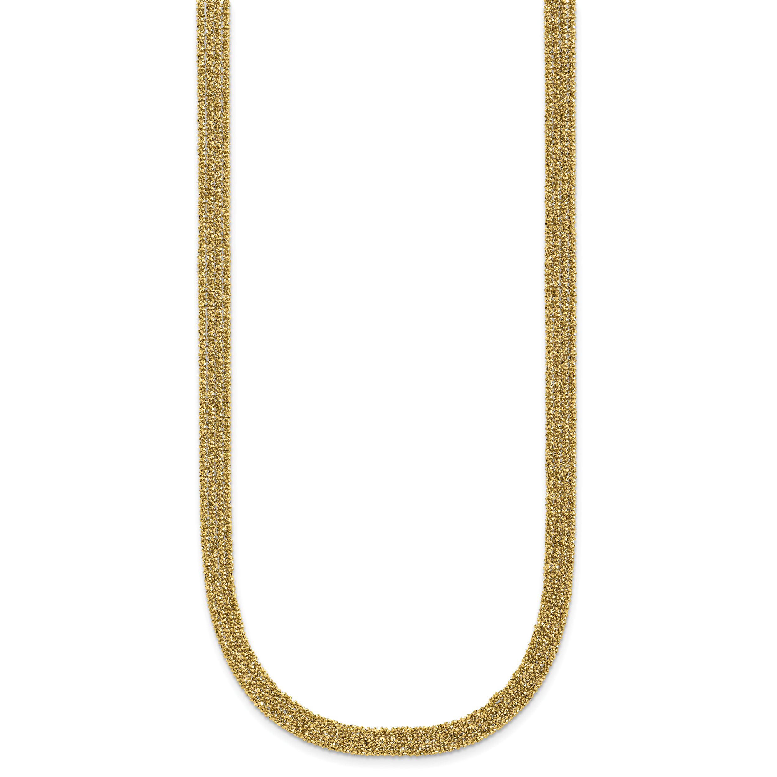 Gold-Plated Sterling Silver Polished Necklace Secondary image