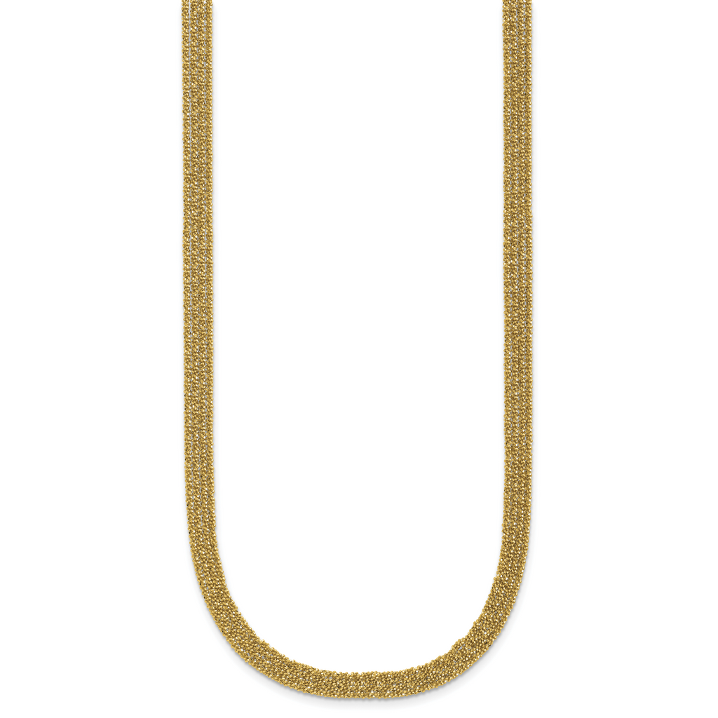 Gold-Plated Sterling Silver Polished Necklace