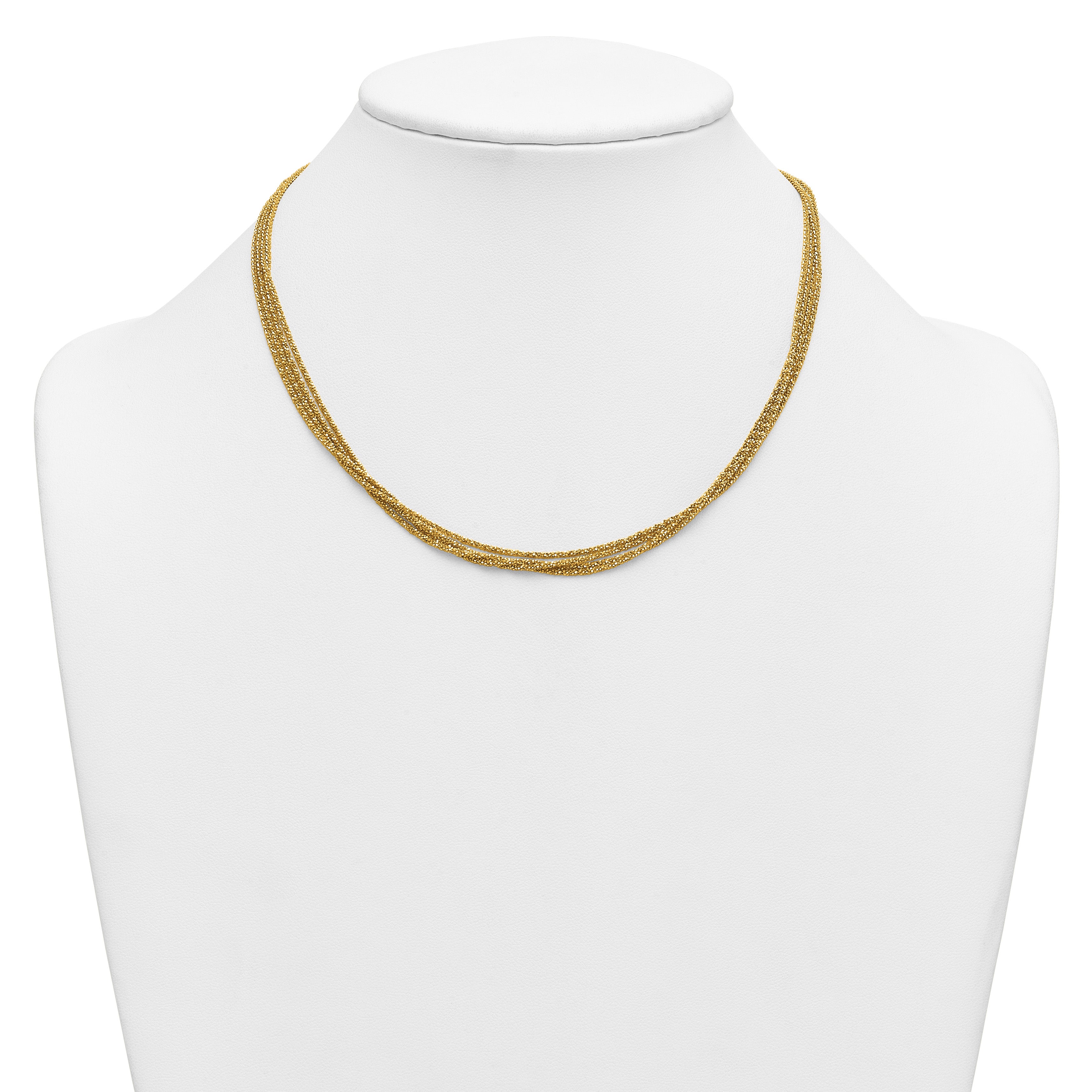 Gold-Plated Sterling Silver Polished Necklace