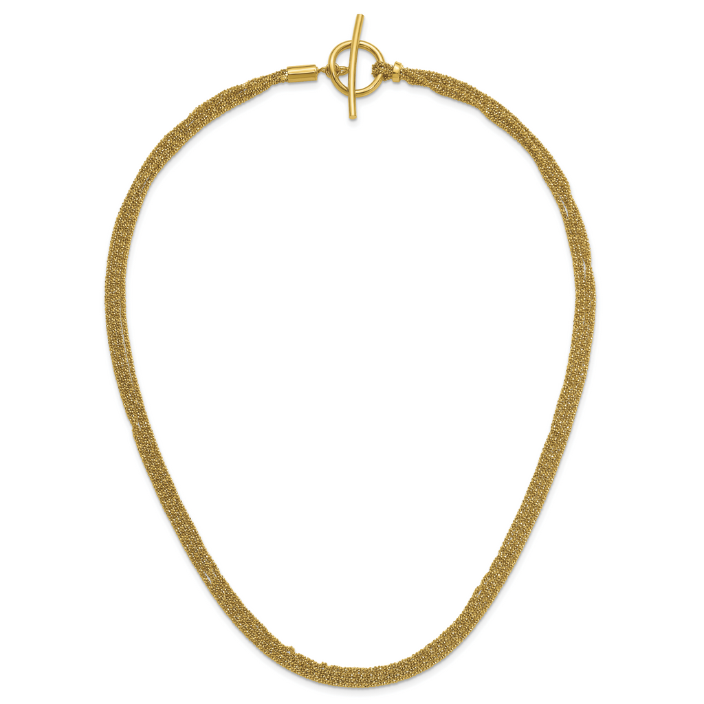 Gold-Plated Sterling Silver Polished Necklace