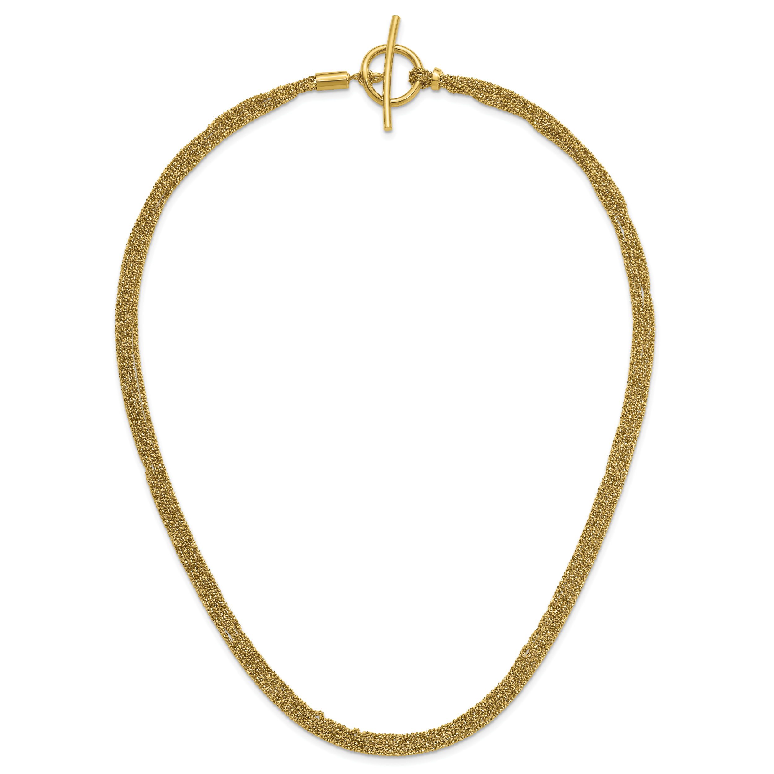 Gold-Plated Sterling Silver Polished Necklace