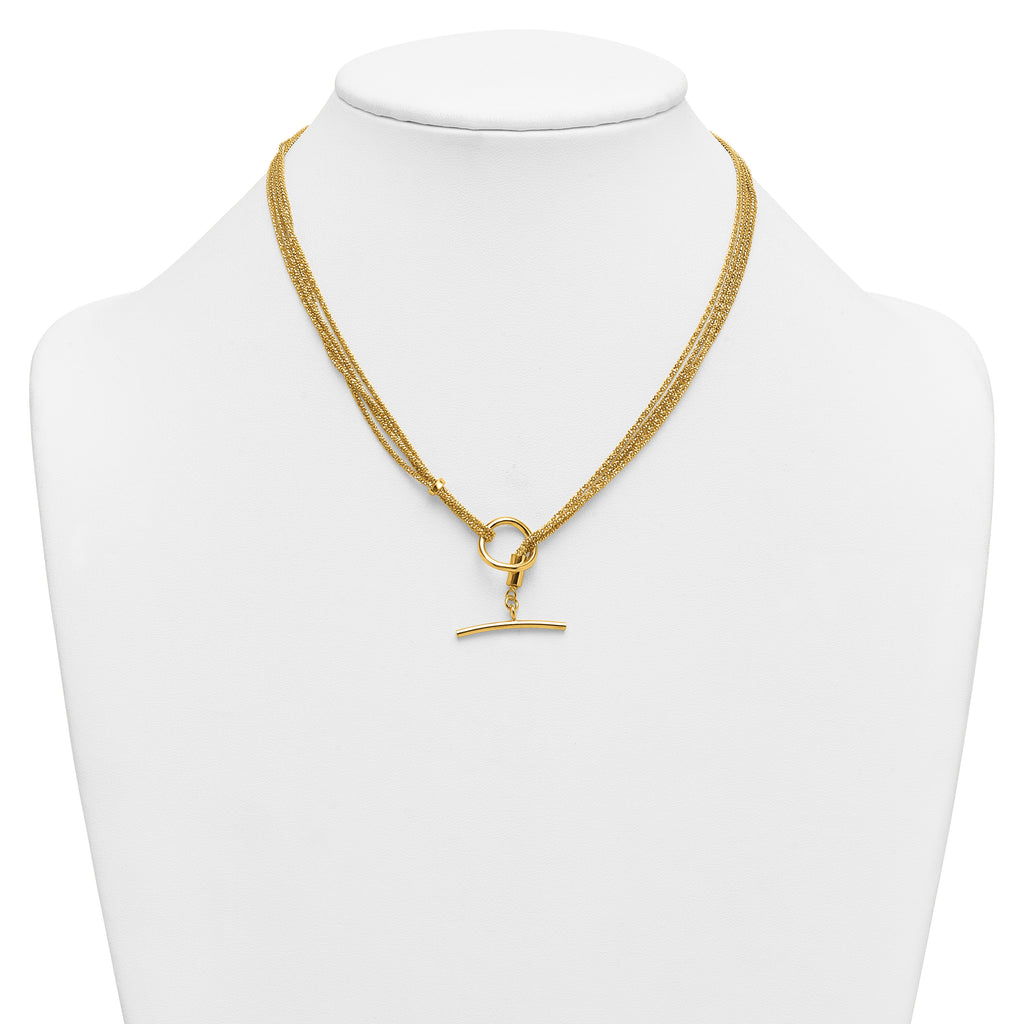 Gold-Plated Sterling Silver Polished Necklace