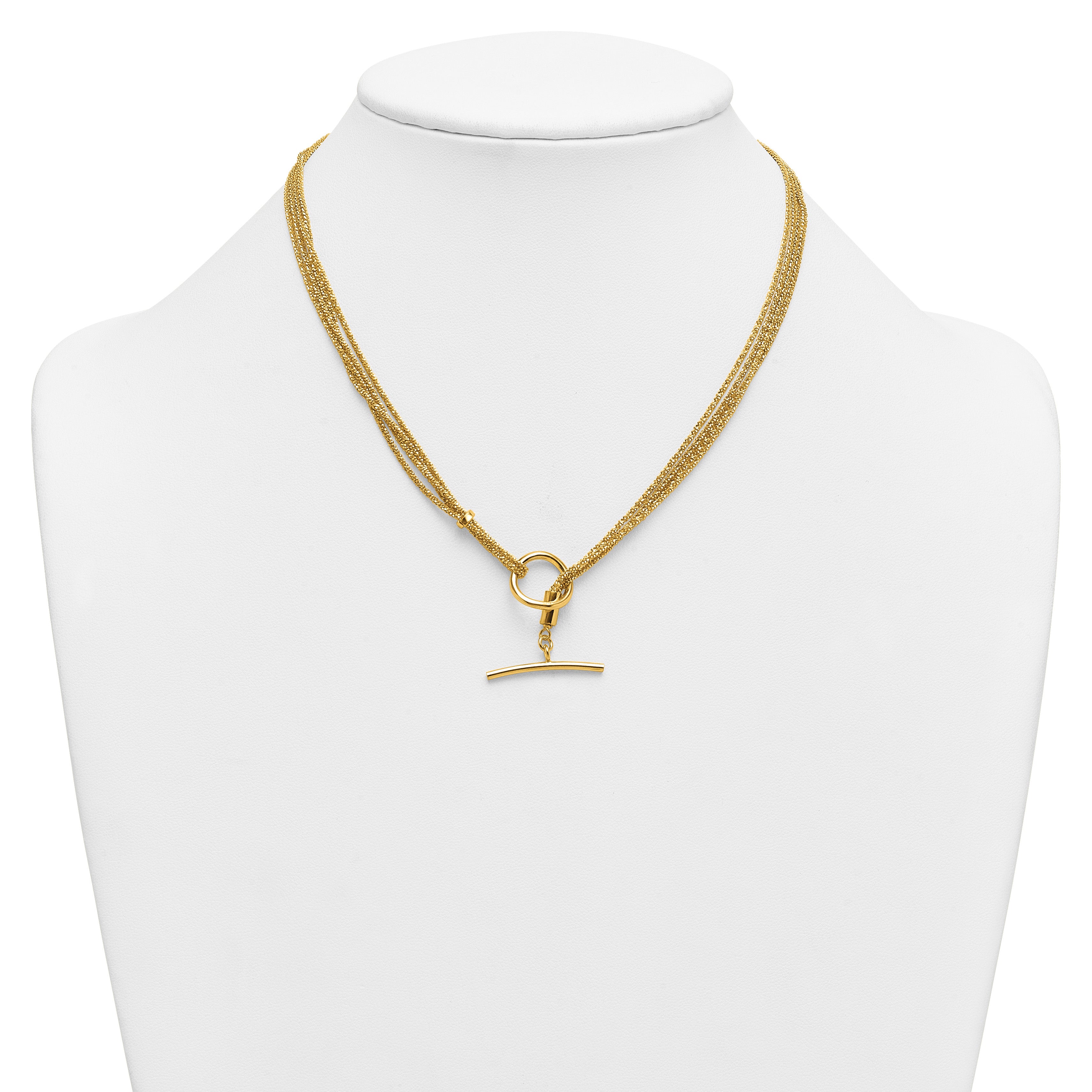 Gold-Plated Sterling Silver Polished Necklace