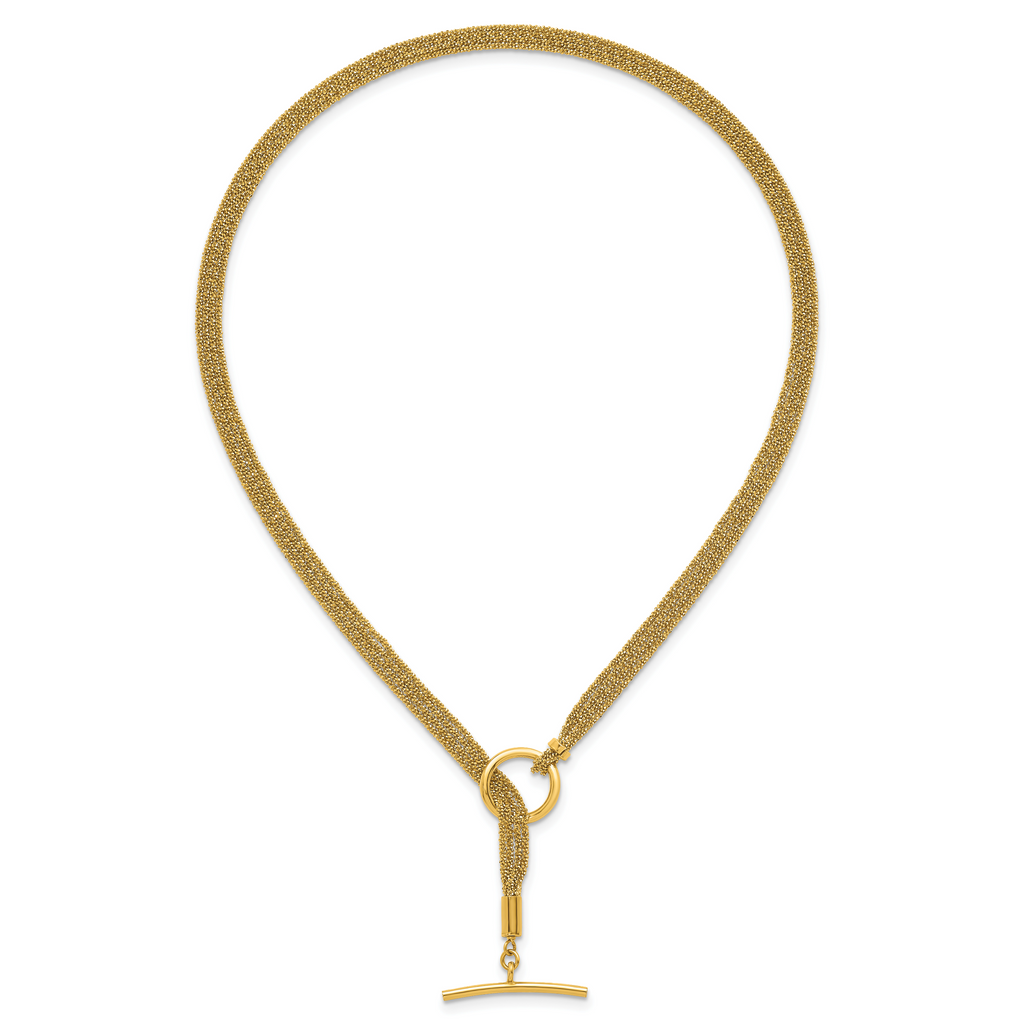 Gold-Plated Sterling Silver Polished Necklace