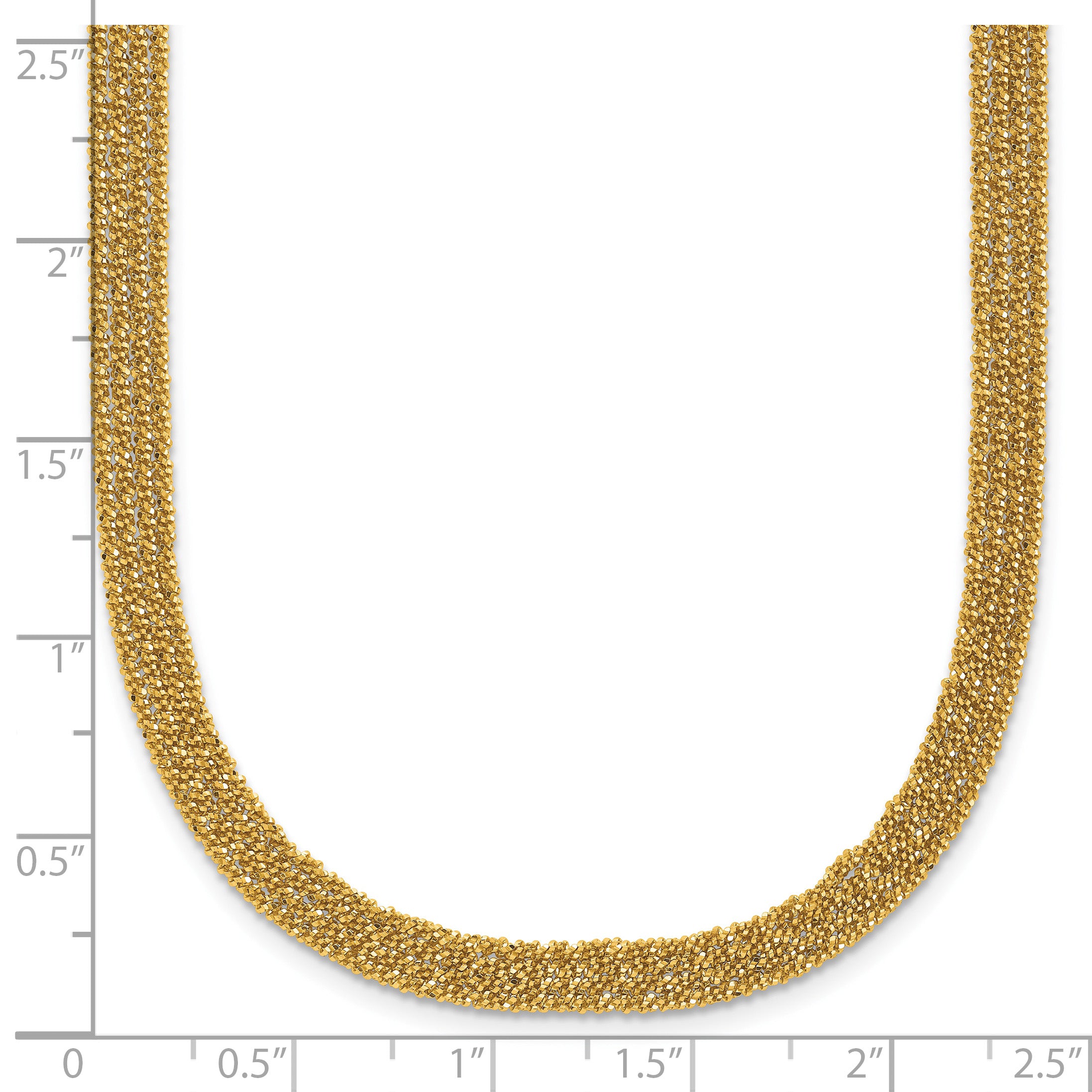Gold-Plated Sterling Silver Polished Necklace