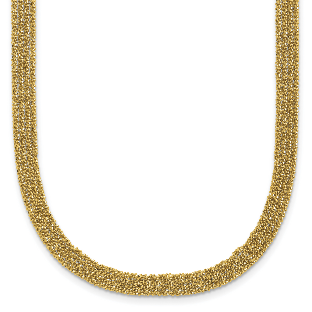 Gold-Plated Sterling Silver Polished Necklace