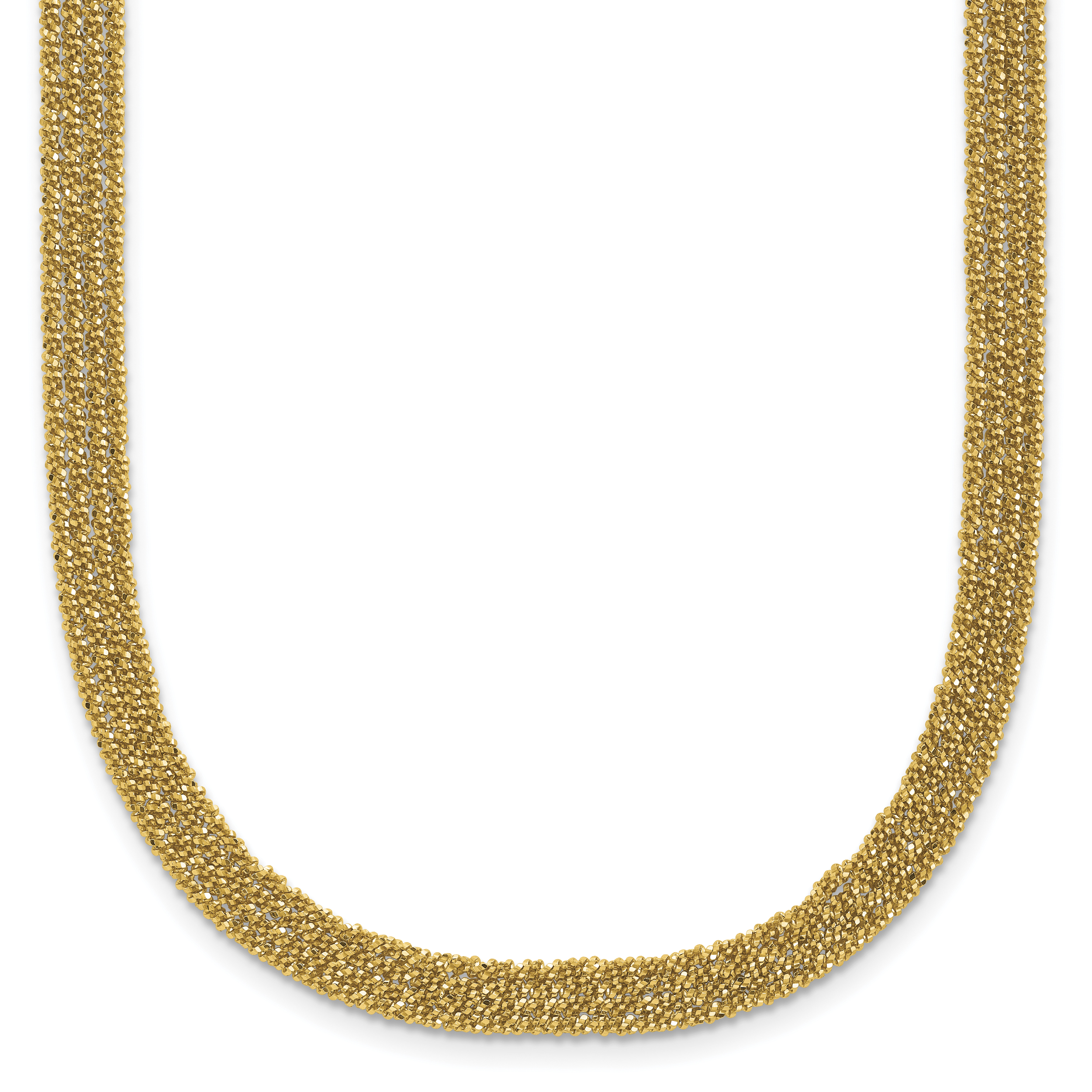 Gold-Plated Sterling Silver Polished Necklace