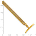Gold-Plated Sterling Silver Polished Bracelet, 7.5 in