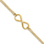 Sterling Silver Gold-plated Infinity Symbol Bracelet