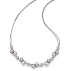 Cultured Pearl Chain in Sterling Silver, 13mm, 17 Inch - Sophia Jewelers