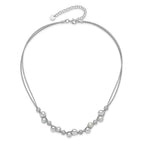 Cultured Pearl Chain in Sterling Silver, 13mm, 17 Inch - Sophia Jewelers