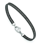 Ruthenium-Plated Mesh Chain Bracelet in Sterling Silver, 7.5 Inch - Sophia Jewelers