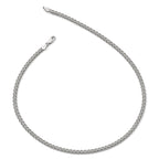 Sterling Silver RH-plated Flat D/C Spiga Necklace