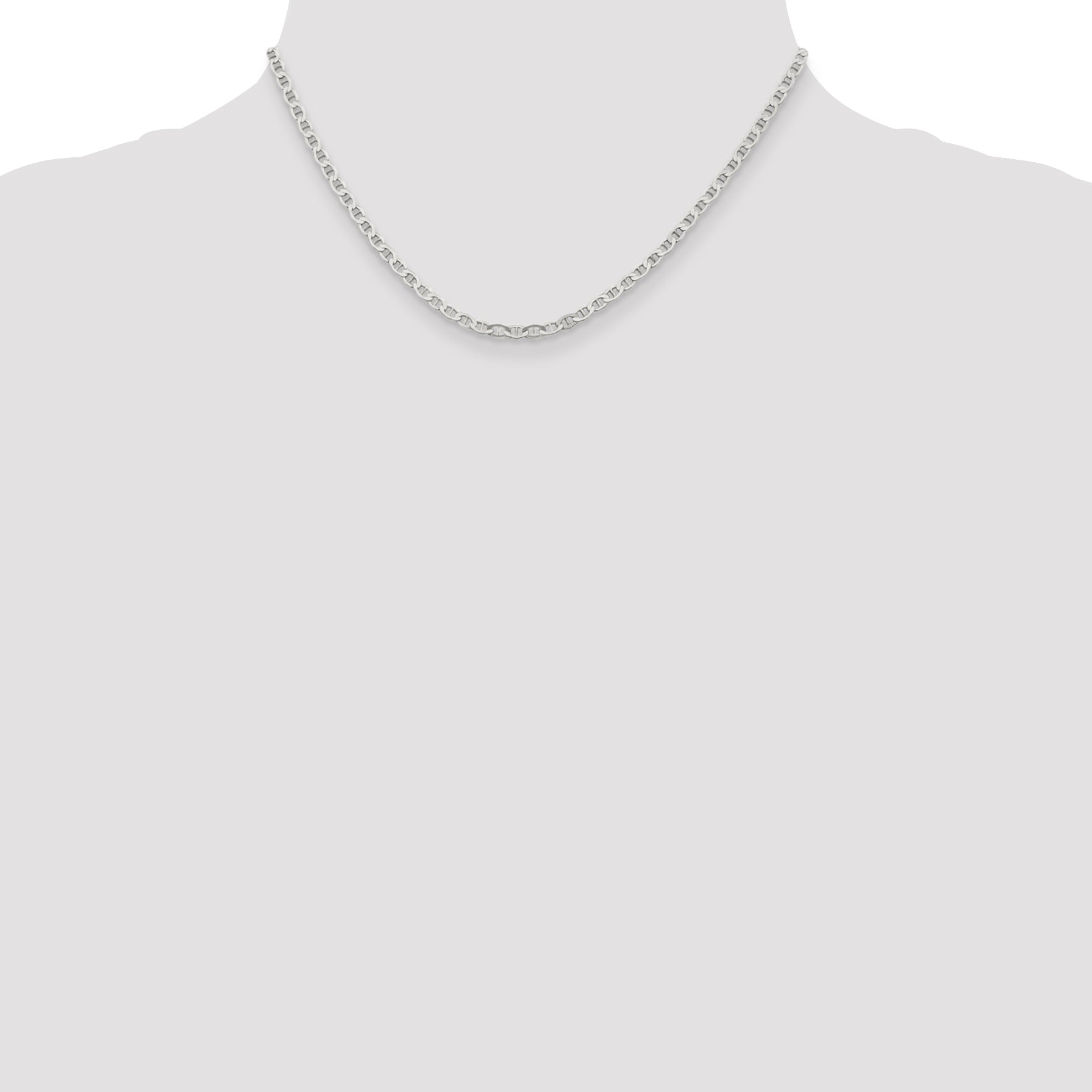 Sterling Silver 3.1mm Flat Anchor Chain