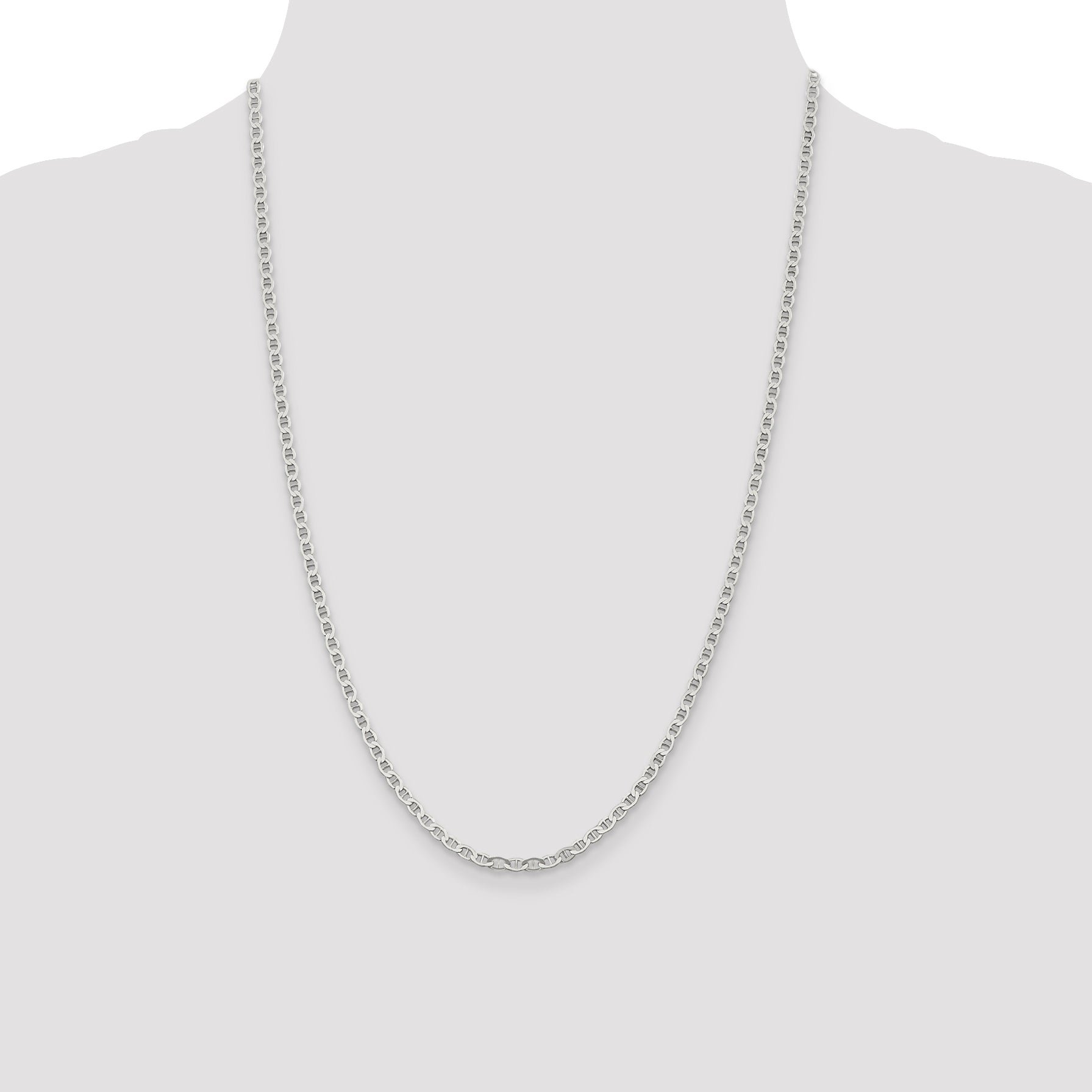 Sterling Silver 3.1mm Flat Anchor Chain