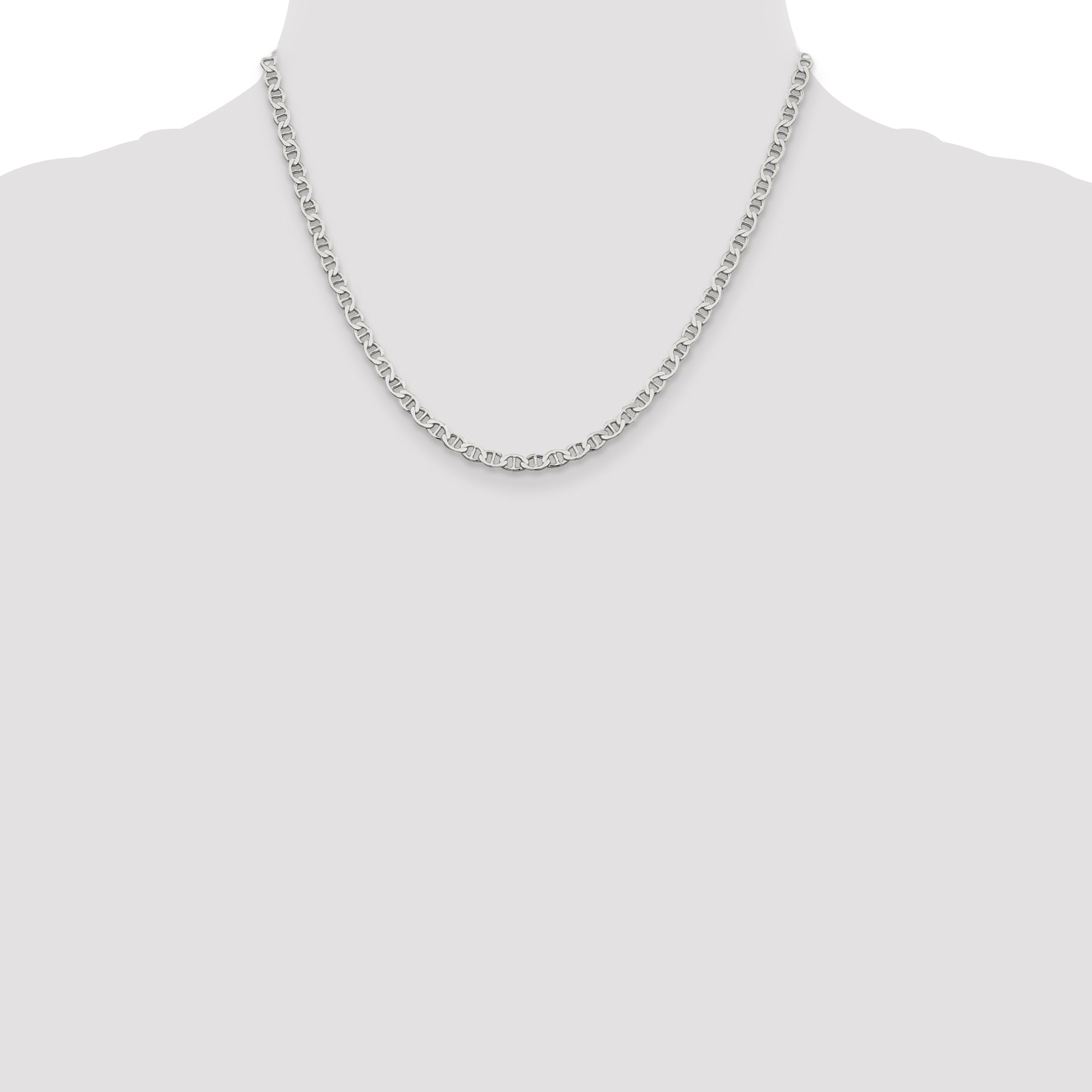 Sterling Silver 4mm Flat Anchor Chain