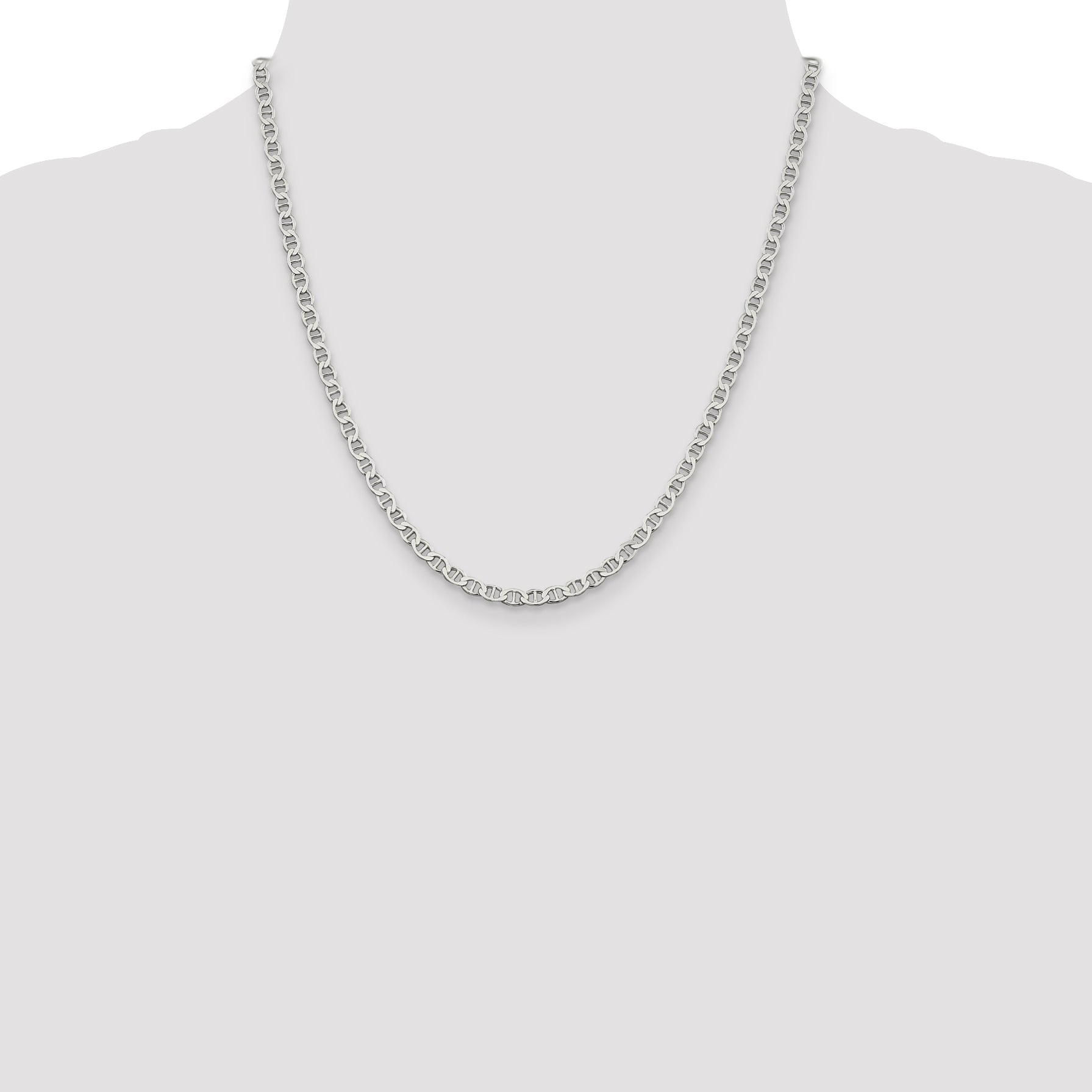 Sterling Silver 4mm Flat Anchor Chain