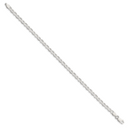 Sterling Silver Anchor Chain Necklace 4mm
