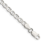 Sterling Silver Anchor Chain Necklace 4mm