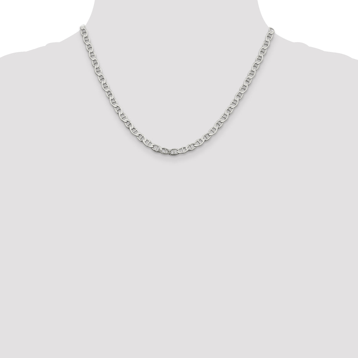 Sterling Silver 4.75mm Flat Anchor Chain