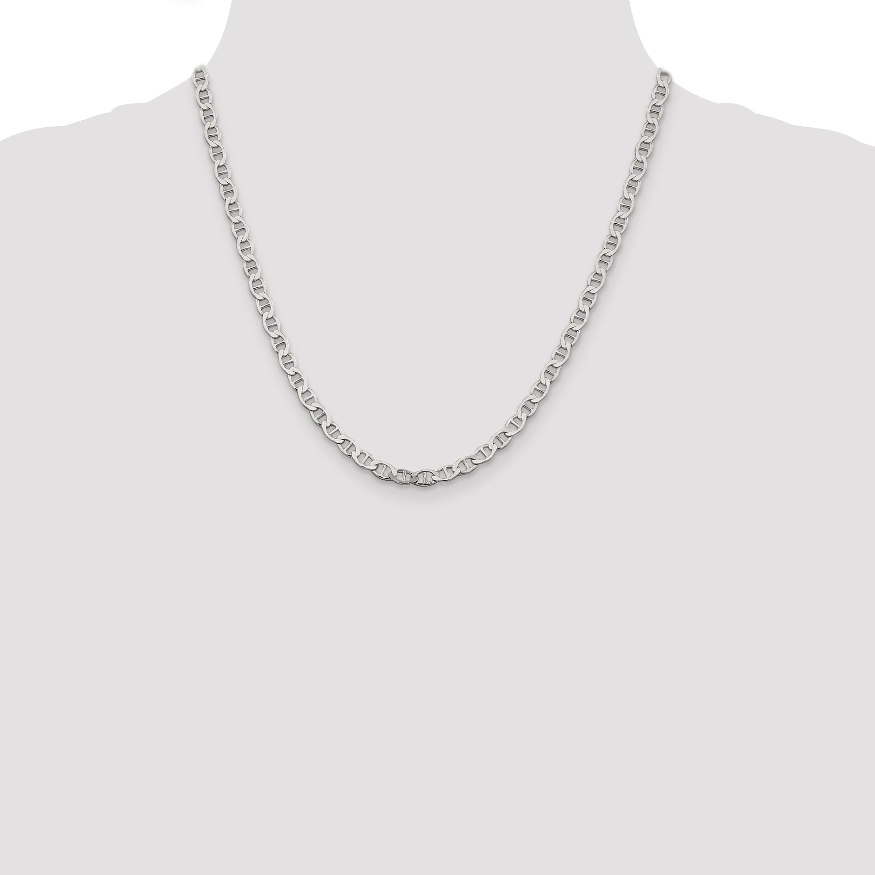 Sterling Silver 4.75mm Flat Anchor Chain