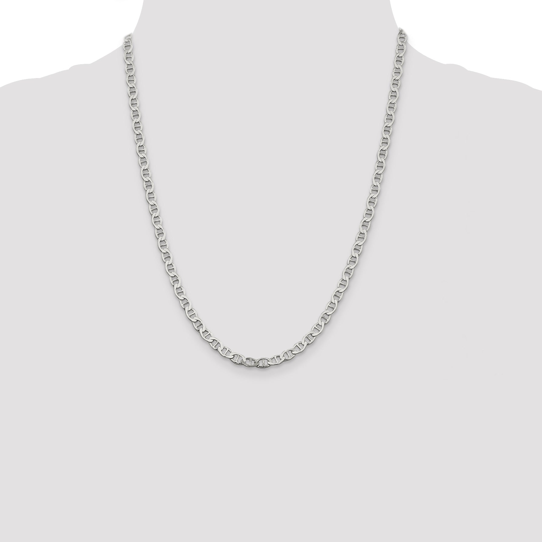 Sterling Silver 4.75mm Flat Anchor Chain