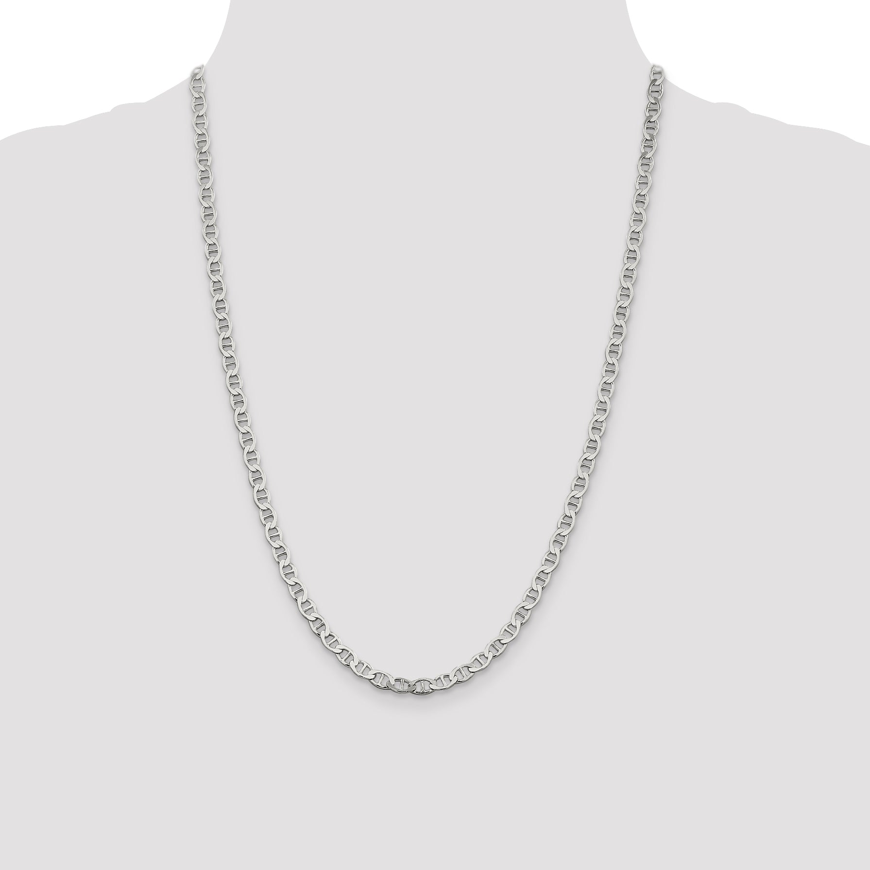 Sterling Silver 4.75mm Flat Anchor Chain