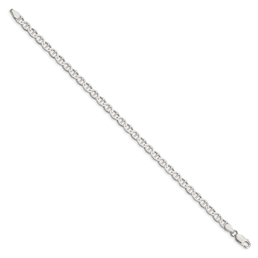 Sterling Silver Anchor Chain Necklace 4.75mm