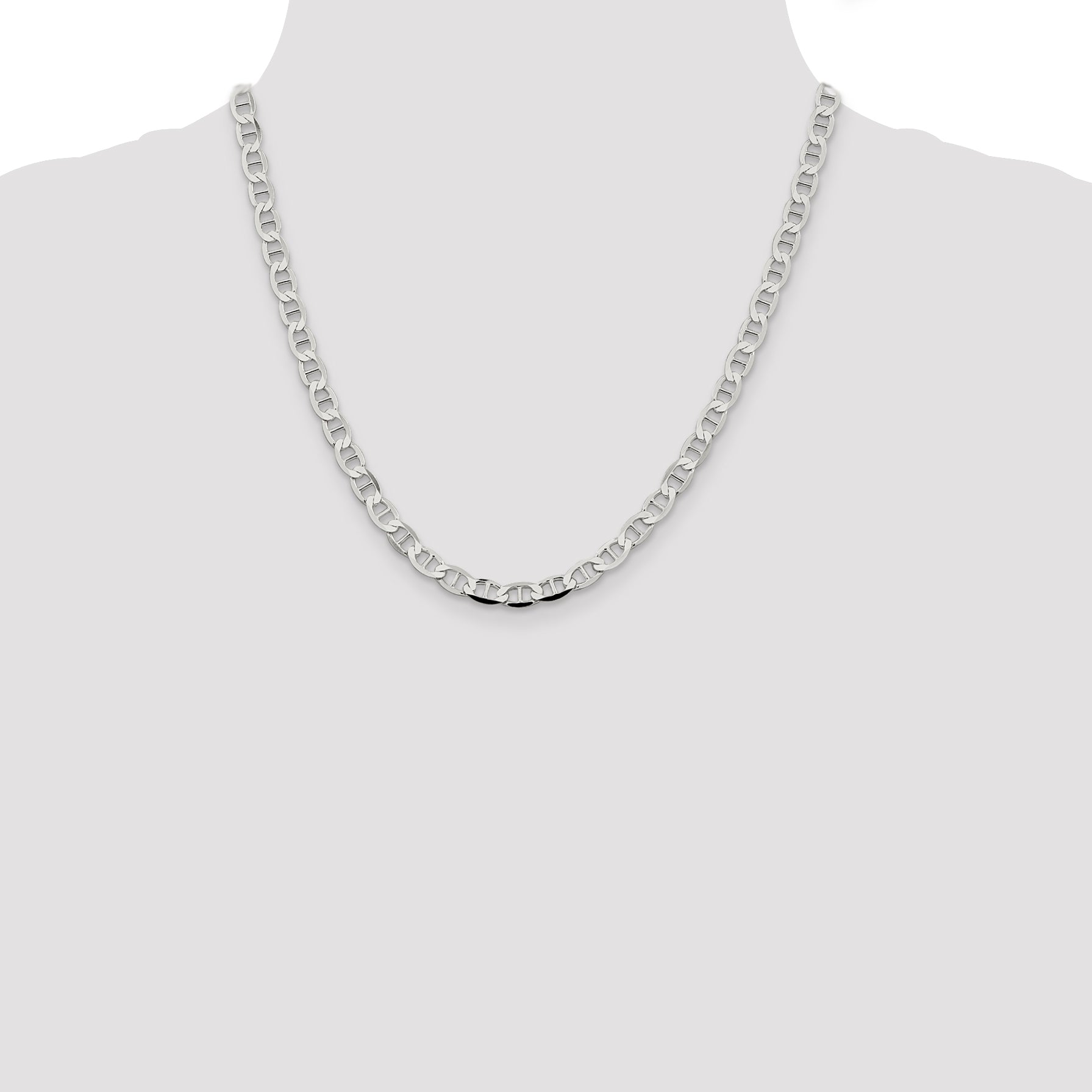 Sterling Silver 5.7mm Flat Anchor Chain