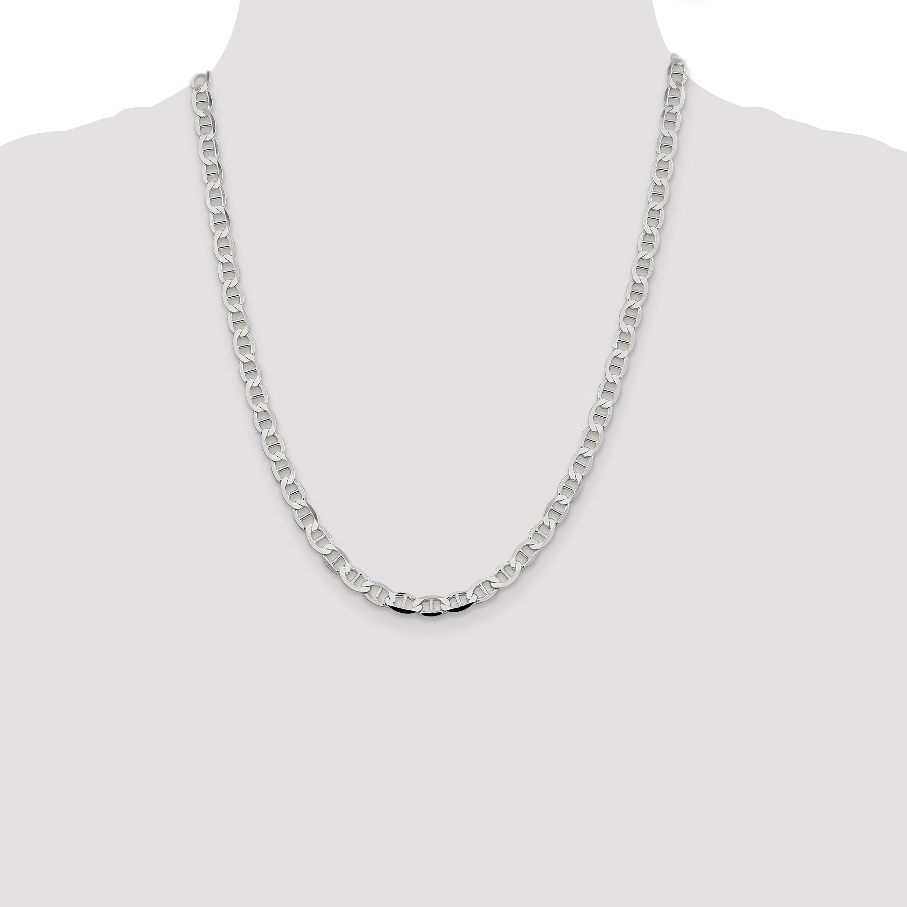 Sterling Silver 5.7mm Flat Anchor Chain
