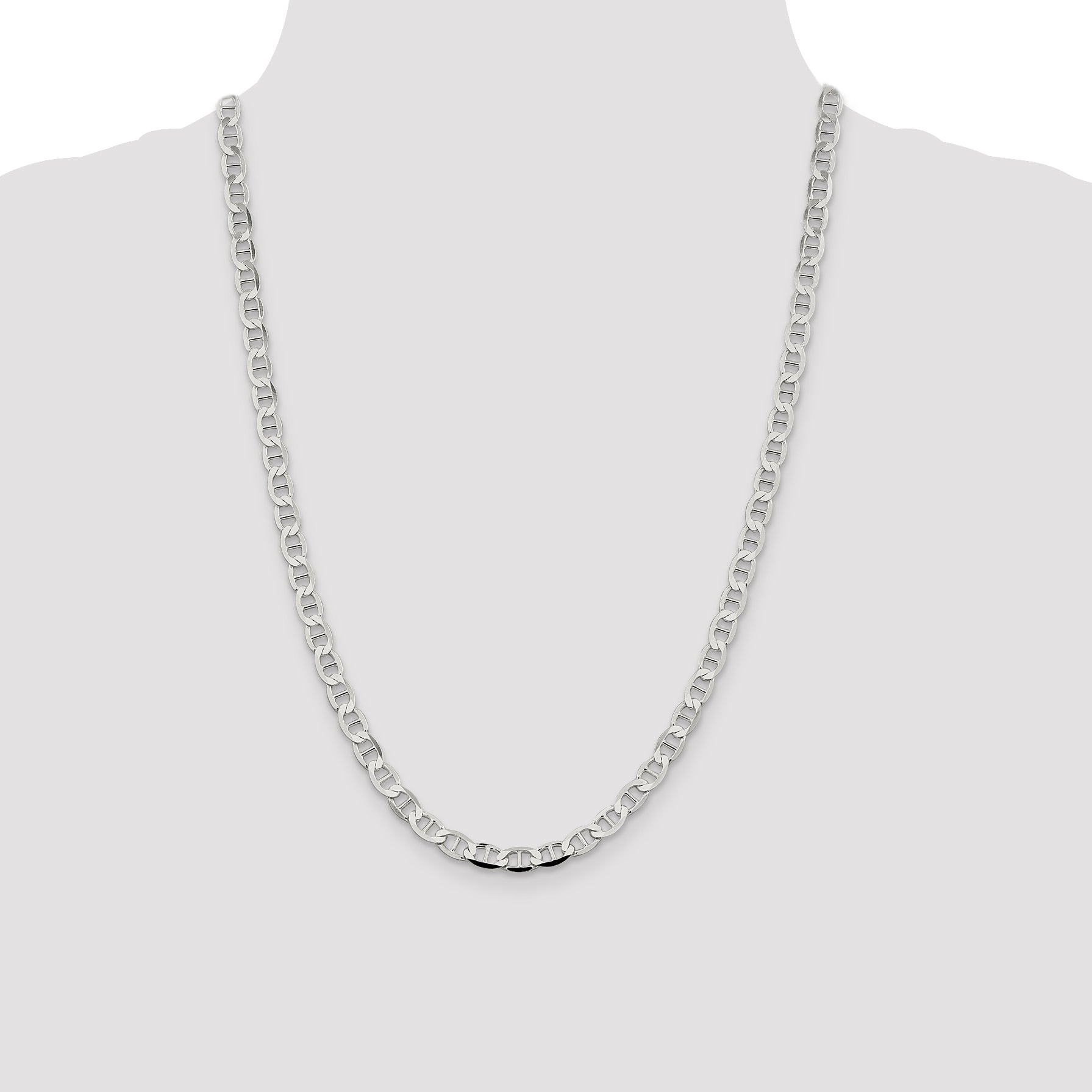 Sterling Silver 5.7mm Flat Anchor Chain