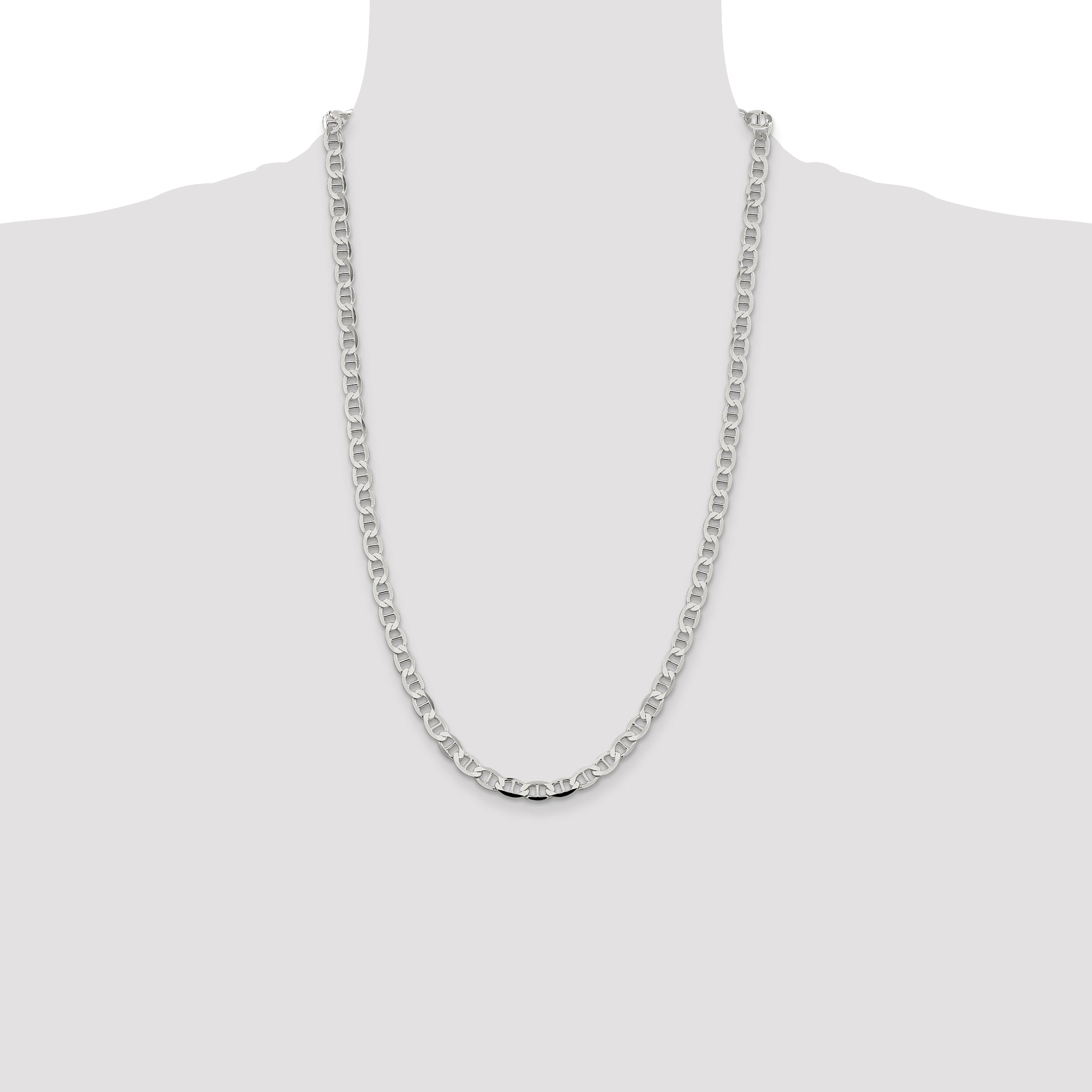 Sterling Silver 5.7mm Flat Anchor Chain