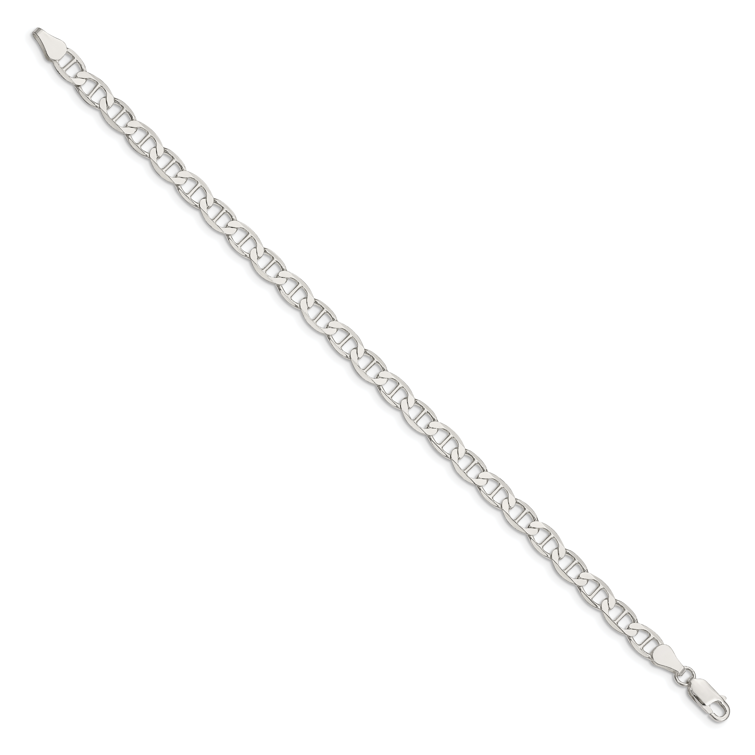 Sterling Silver Anchor Chain Necklace 5.7mm Secondary image