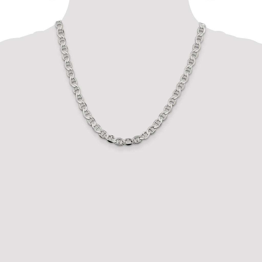 Sterling Silver 7.1mm Flat Anchor Chain