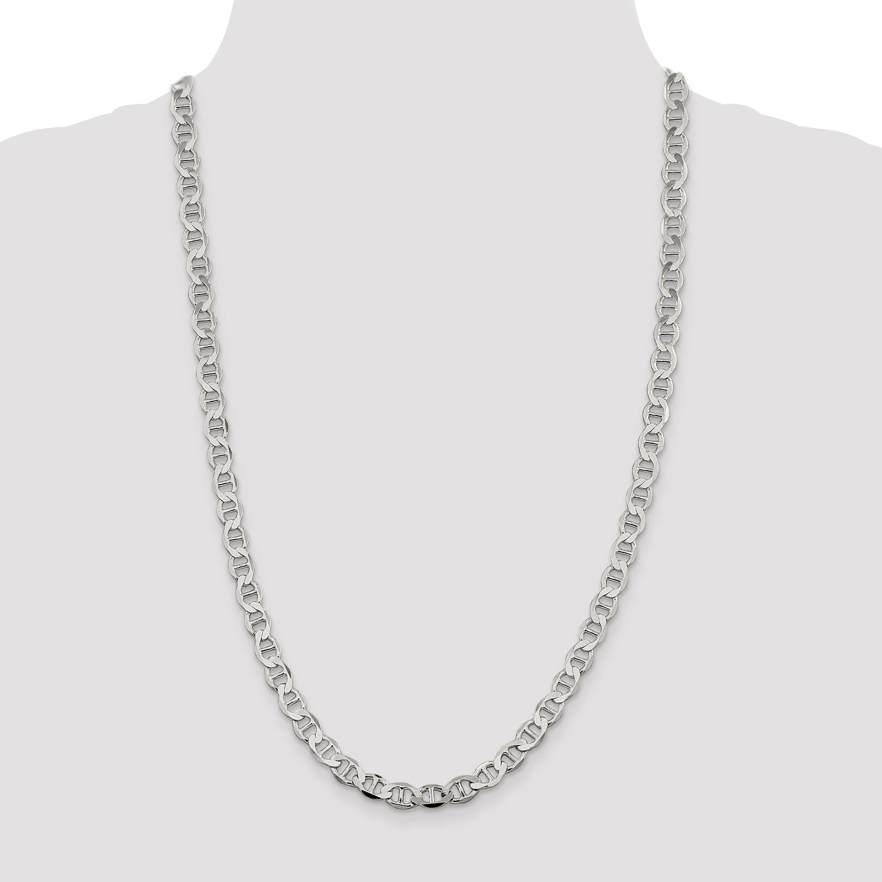 Sterling Silver 7.1mm Flat Anchor Chain