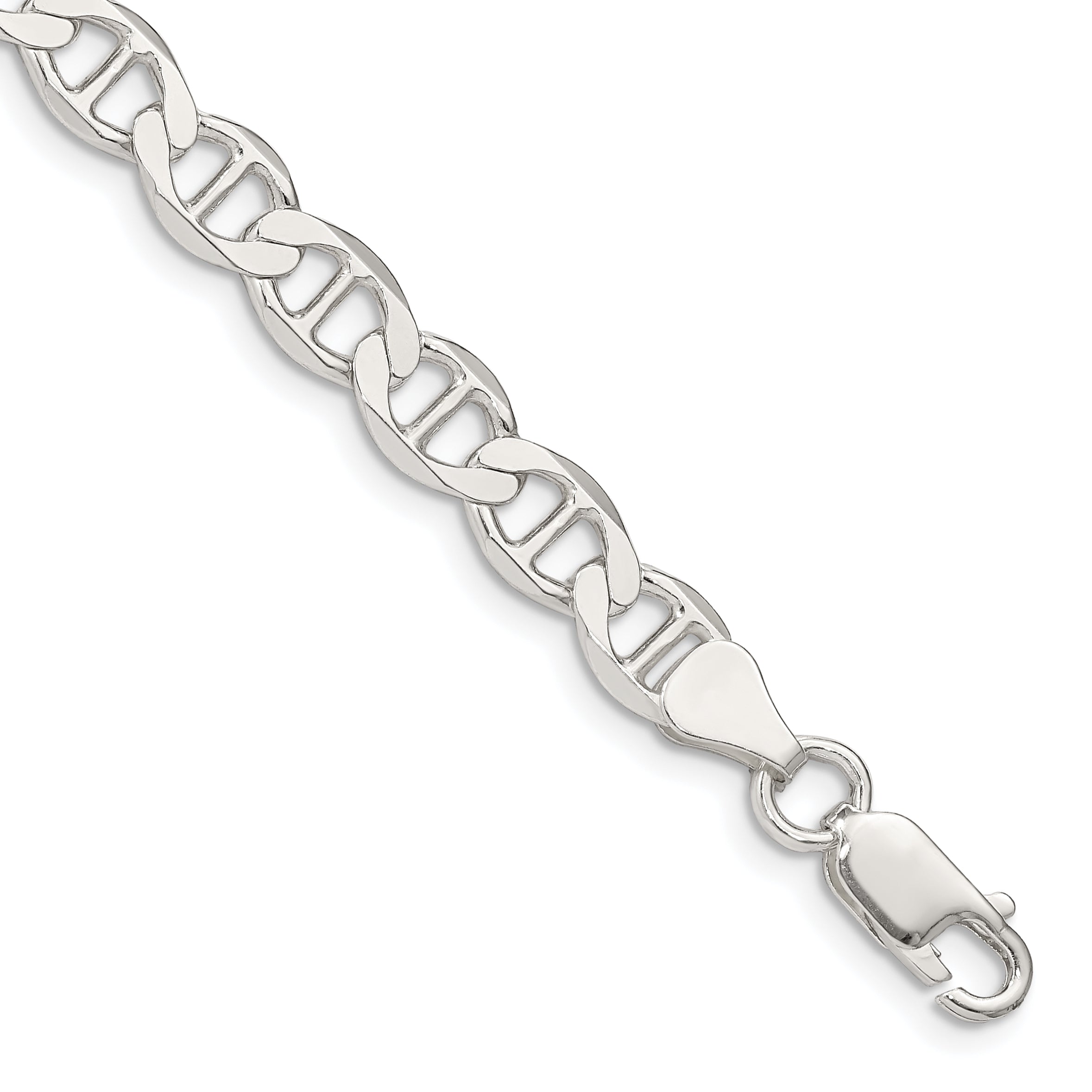 Sterling Silver 7.1mm Flat Anchor Chain Main image