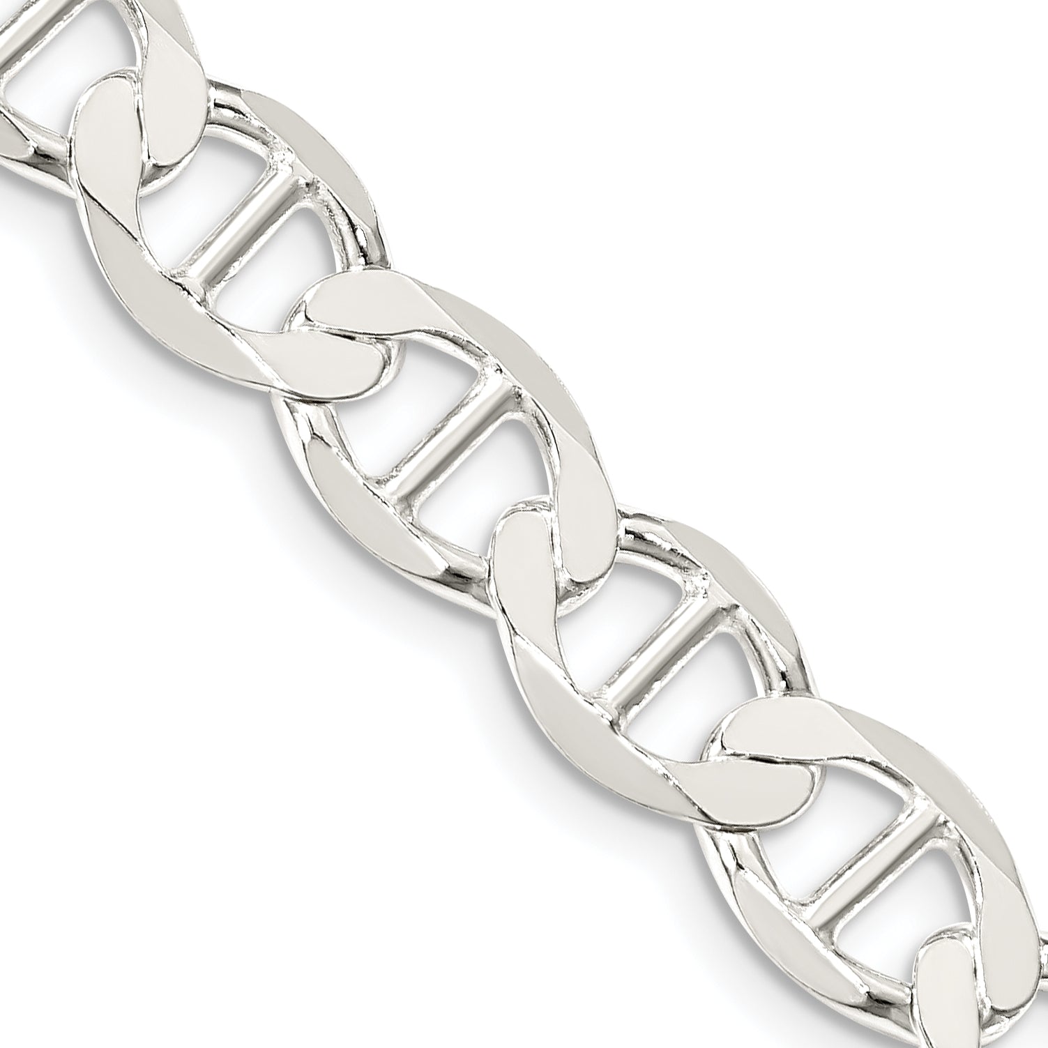 Flat Anchor Chain in Sterling Silver, 8.9mm Secondary image