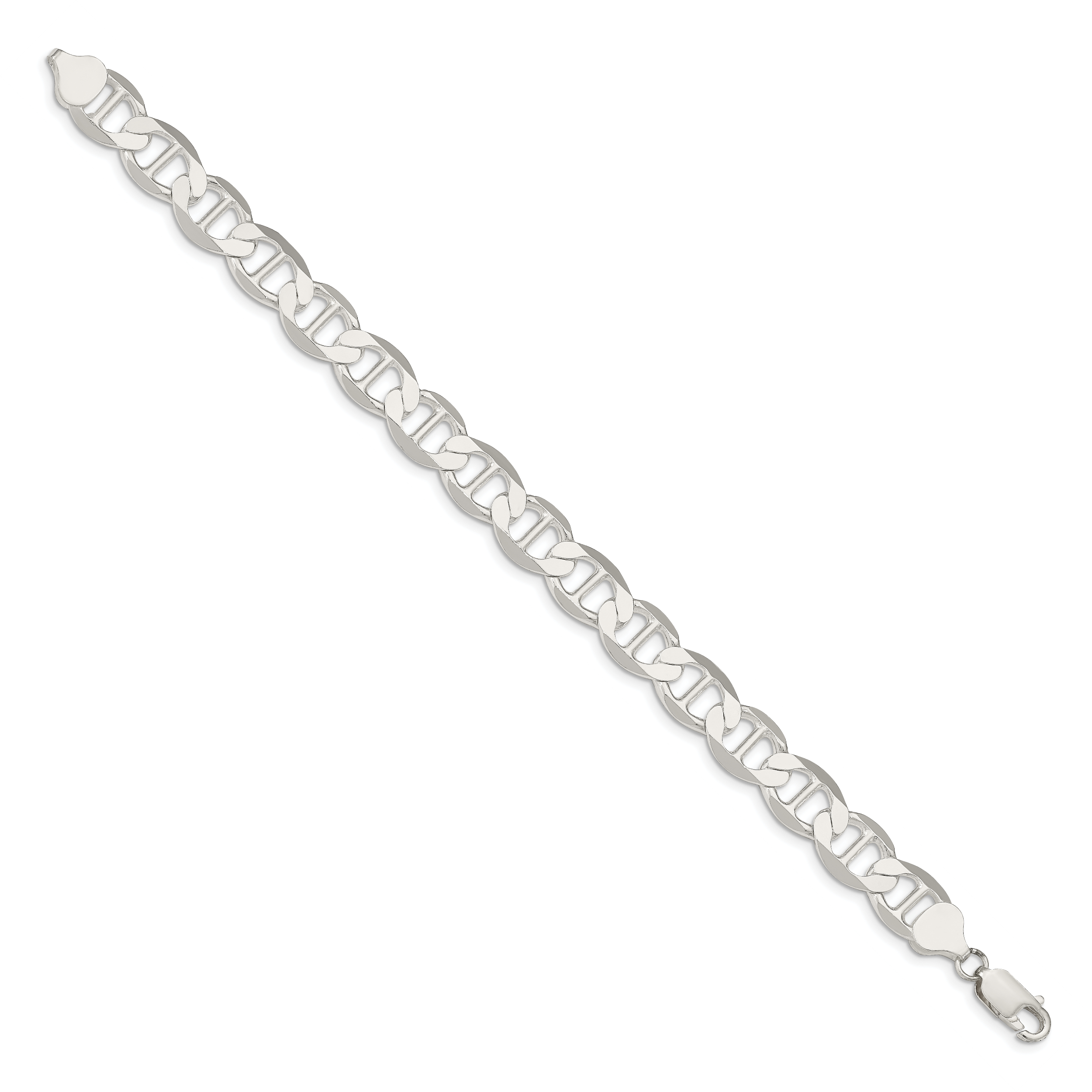 Sterling Silver 9.95mm Flat Anchor Chain Secondary image