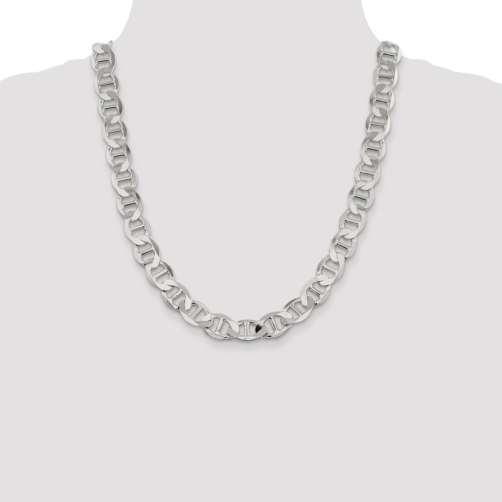 Sterling Silver 12.3mm Flat Anchor Chain
