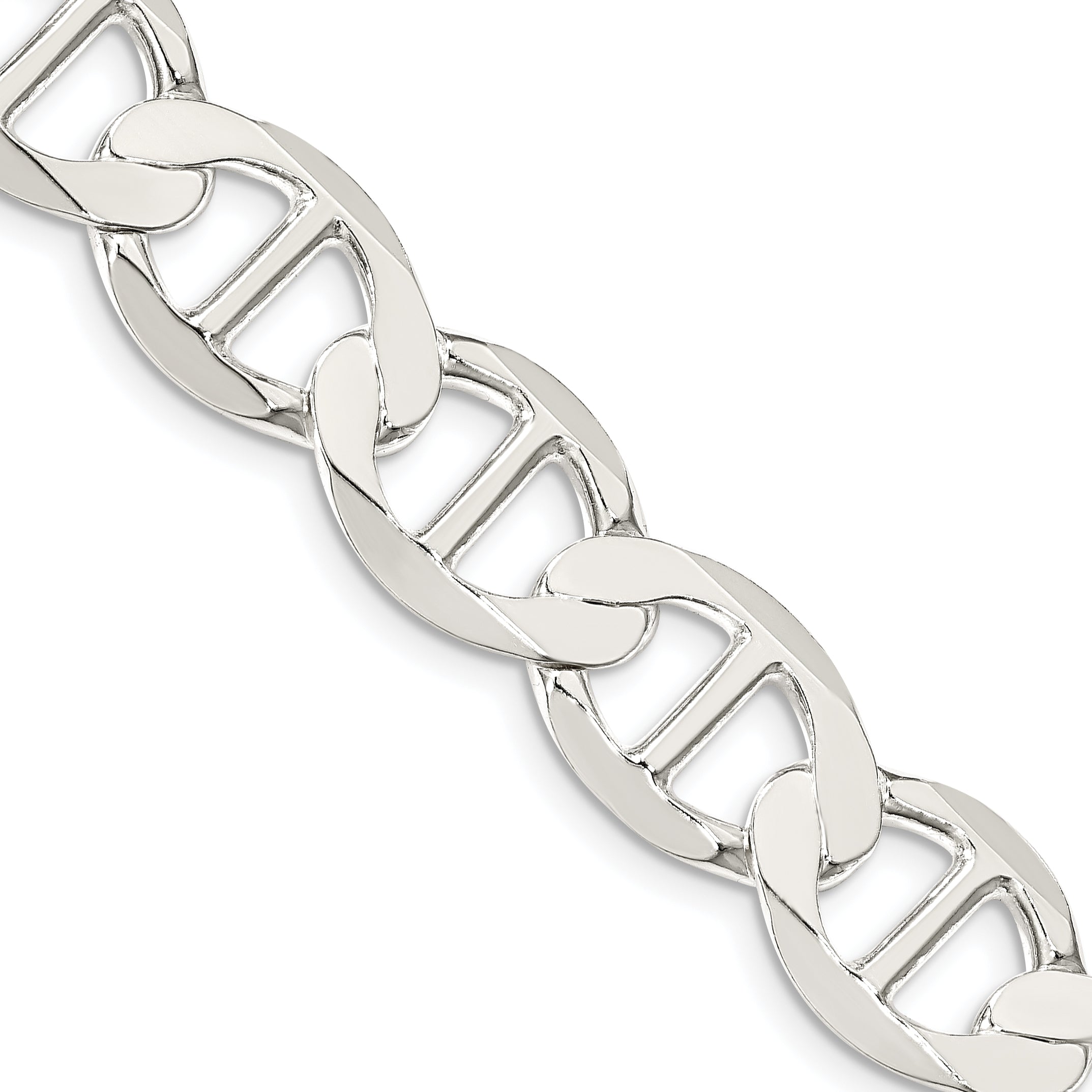 Sterling Silver 12.3mm Flat Anchor Chain Secondary image