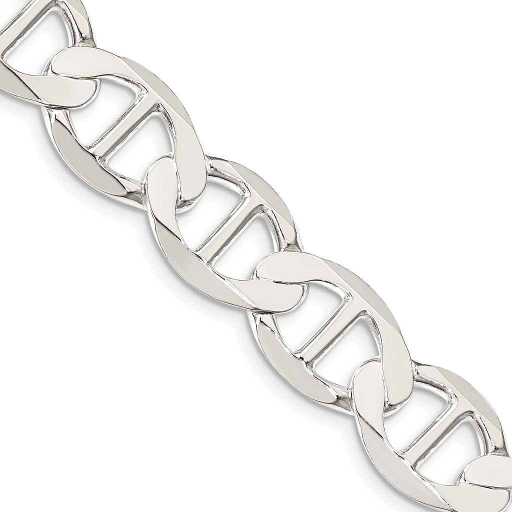 Sterling Silver 12.3mm Flat Anchor Chain