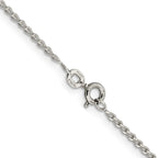 Sterling Silver 1.5mm Open Elongated Link Chain