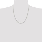 Sterling Silver 1.5mm Open Elongated Link Chain