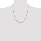 Sterling Silver 2mm Open Elongated Link Chain