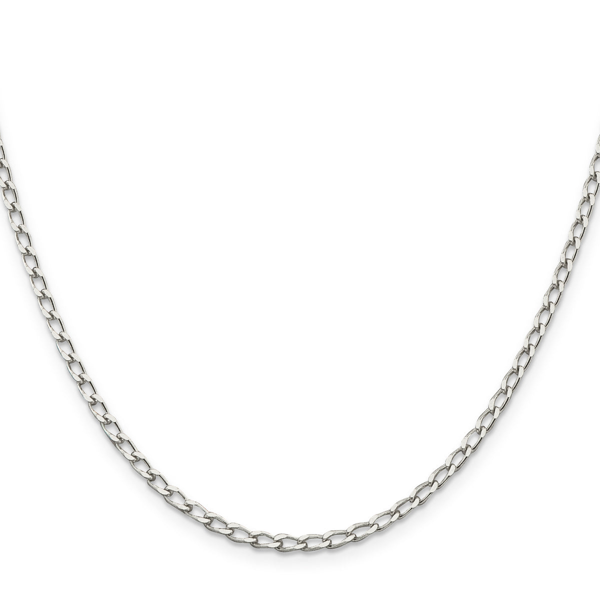 Open Elongated Link Chain in Sterling Silver - Sophia Jewelers