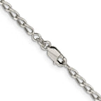 Sterling Silver Open Link Chain Necklace 2.8mm