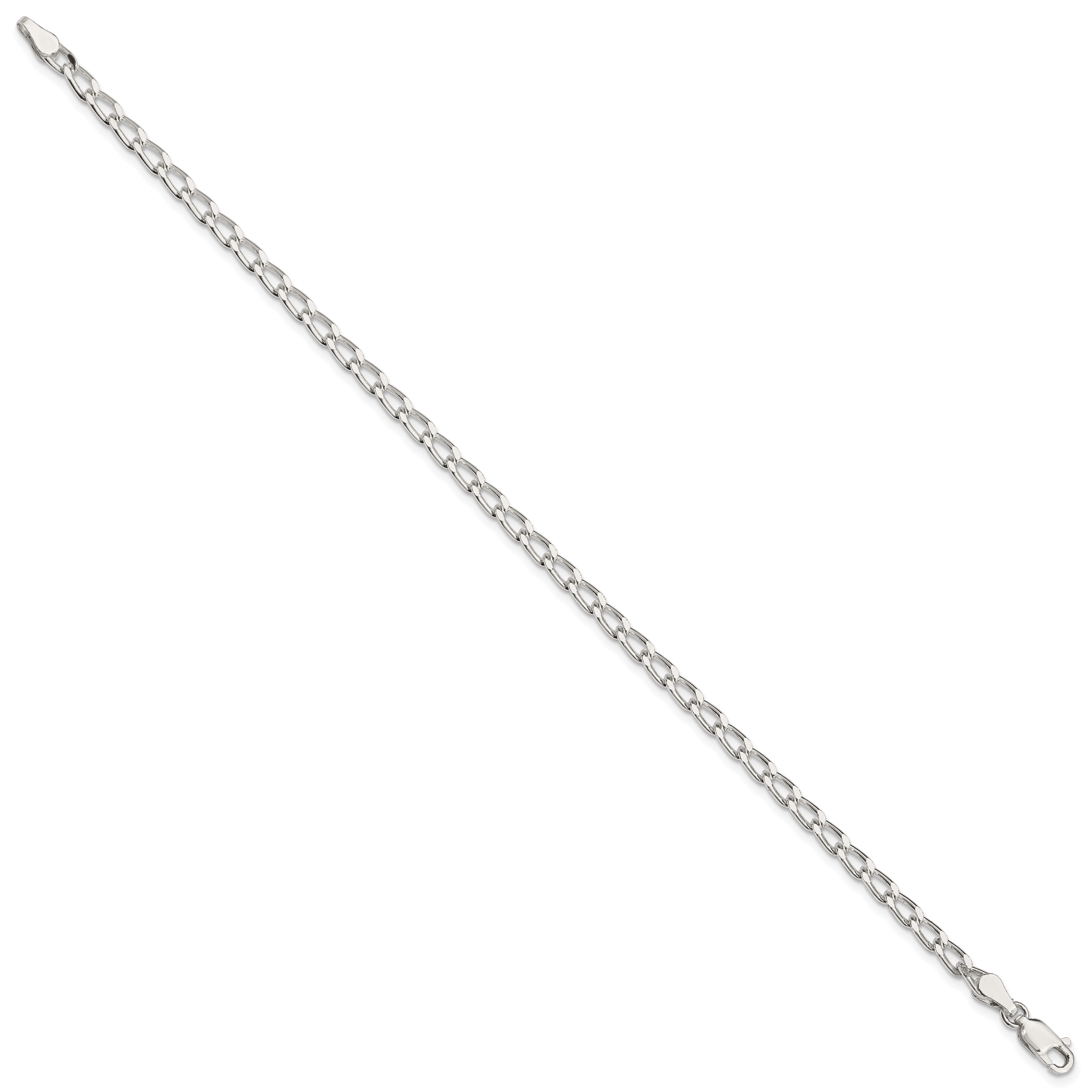 Sterling Silver 3.2mm Open Elongated Link Chain Secondary image