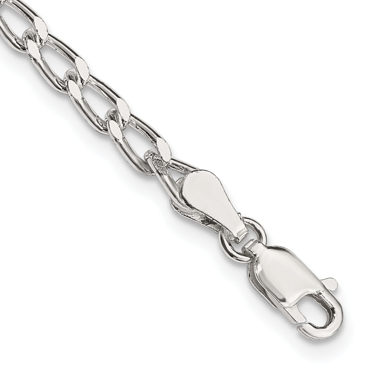 Sterling Silver 3.2mm Open Elongated Link Chain